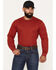 Image #2 - Cody James Men's FR Solid Flag Long Sleeve Graphic Work T-Shirt, Red, hi-res