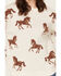 Image #3 - Originality Women's Horse Knit Tunic Sweater, Cream, hi-res