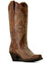 Image #1 - Ariat Women's Round Up Collins Western Boots - Snip Toe, Brown, hi-res