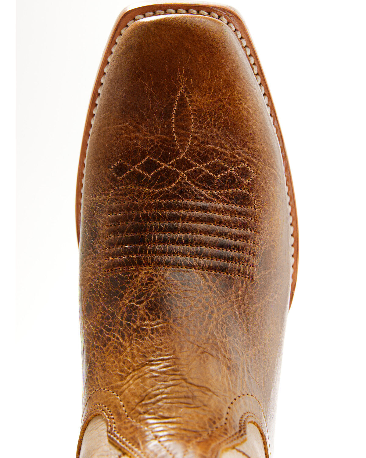 Image #6 - Moonshine Spirit Men's Showtime Inlay Western Boots - Square Toe, Tan, hi-res