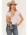 Image #1 - Shyanne Women's Cow Print Suede Wristlet Pouch, Brown, hi-res