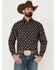 Image #1 - Ariat Men's Kasey Geometric Southwestern Print Long Sleeve Button-Down Western Shirt, , hi-res