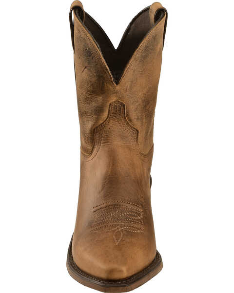 Image #4 - Abilene Women's Distressed 7" Western Boots - Snip Toe , Brown, hi-res