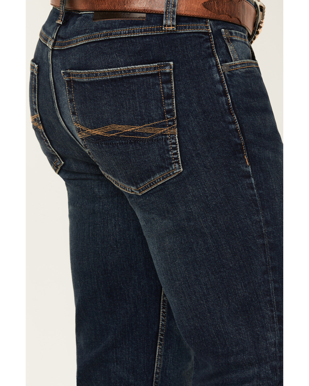 Image #4 - RANK 45® Men's Calico Wash Ambush Slim Straight Stretch Denim Jeans, Dark Wash, hi-res