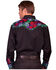 Scully Men's Vibrant Floral Embroidered Retro Long Sleeve Western Shirt, Dark Blue, hi-res