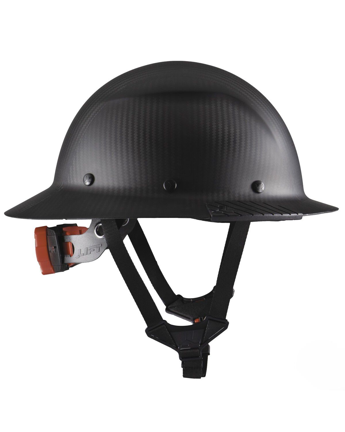 Image #1 - Lift Safety DAX Carbon Full Brim Matte Hard Hat, Charcoal, hi-res