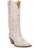 Image #1 - Dingo Women's Full Bloom Western Boots - Round Toe, White, hi-res