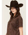 Image #2 - Shyanne Women's Carina Faux Suede Lace-Up Mini Dress, Dark Brown, hi-res