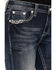 Image #4 - Grace in LA Women's Dark Wash Mid Rise Bootcut Jeans, , hi-res
