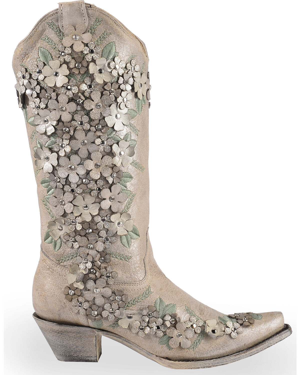 white embroidered cowboy boots