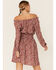 Verity Women's Off The Shoulder Dress, Rust Copper, hi-res