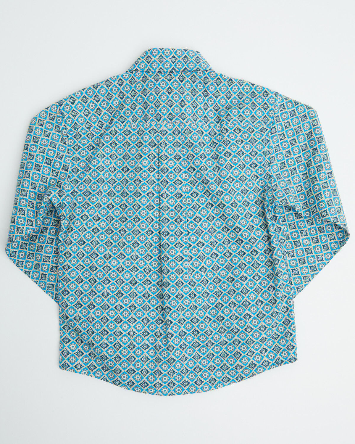 Image #3 - Cinch Toddler Boys' Printed Long Sleeve Button-Down Western Shirt, Blue, hi-res