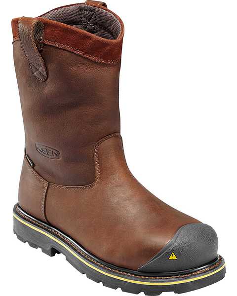 Image #1 - Keen Men's Dallas Wellington Waterproof Boots - Steel Toe, , hi-res