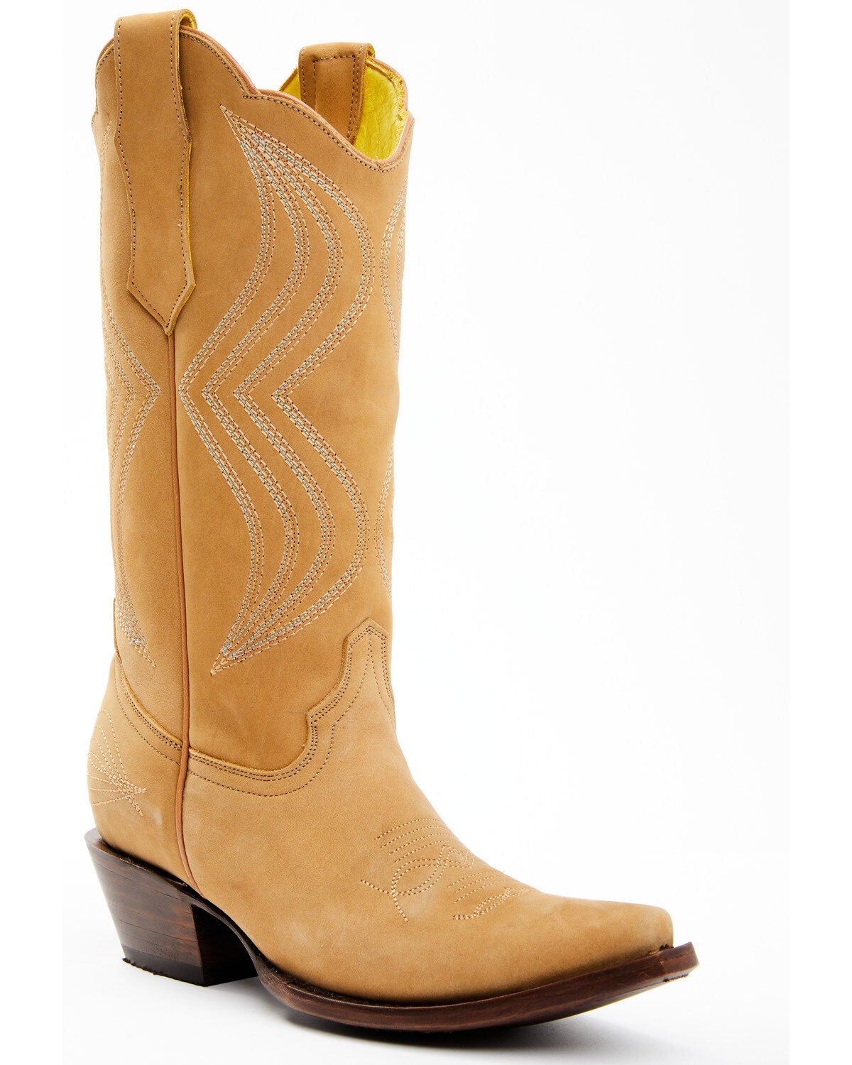 Planet Cowboy Women's Classic Sandy Western Boots - Snip Toe, Sand, hi-res