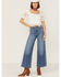 Flying Tomato Women's Cropped Lace White Blouse, White, hi-res