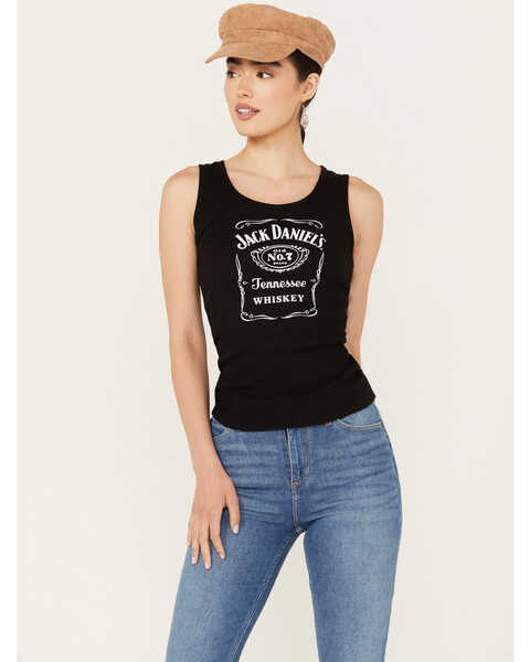 Changes Women's Jack Daniels Whiskey Tank, Black, hi-res