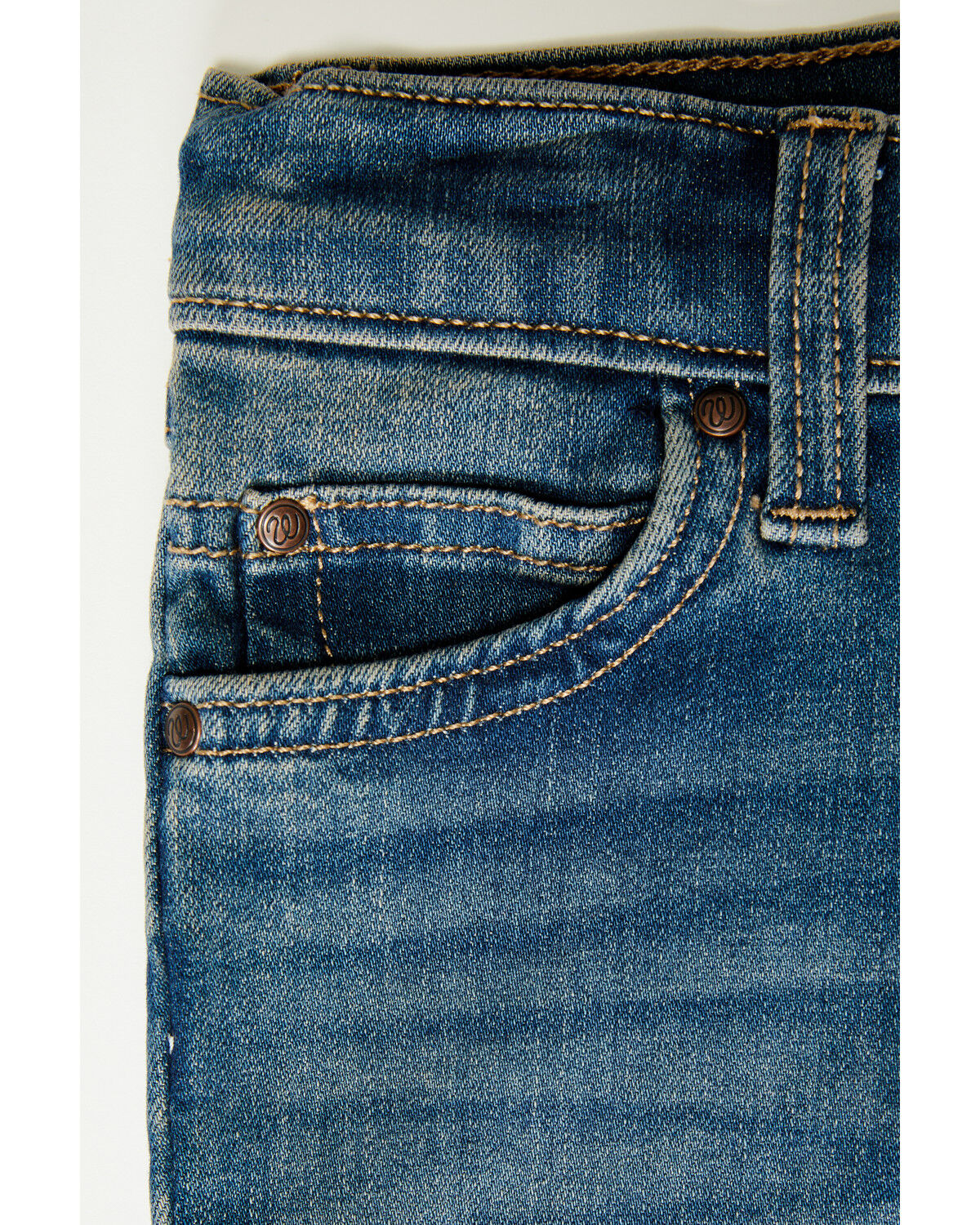 Wrangler Infant Boys' Medium Wash Straight Stretch Denim Jeans