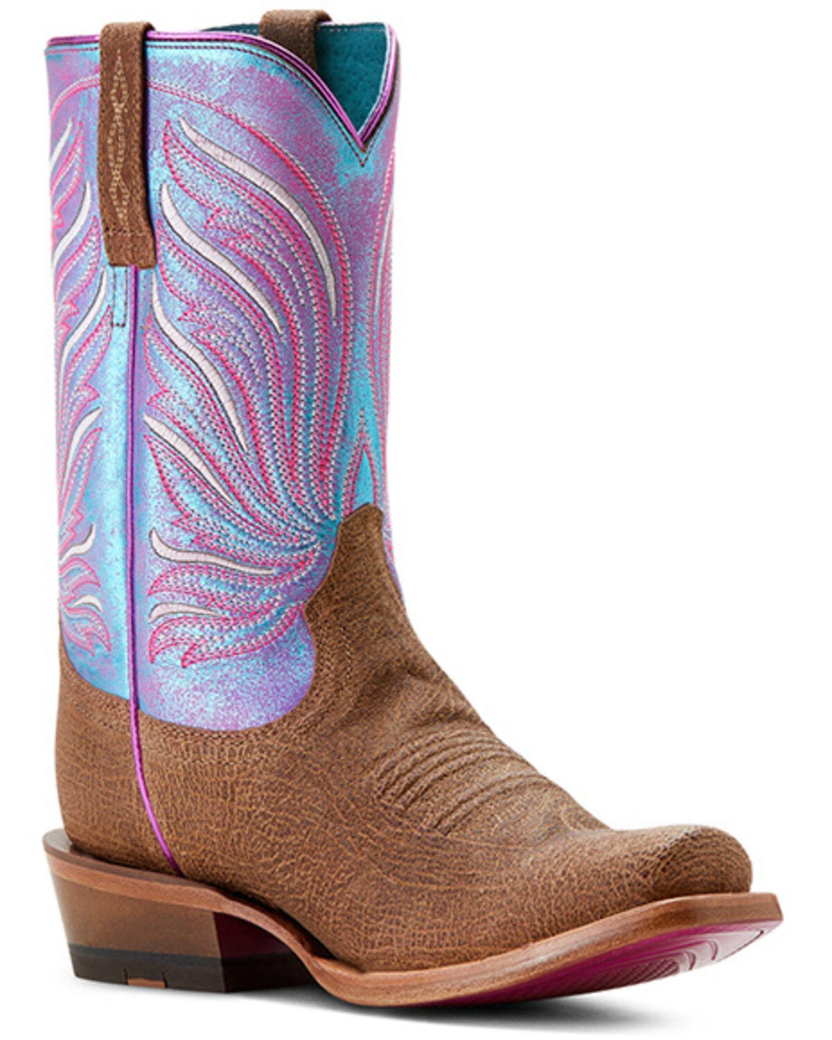 Ariat Women's Futurity Dash Western Boots - Square Toe, Brown, hi-res