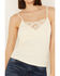 Image #3 - Shyanne Women's Crochet Rib Cami, Cream, hi-res