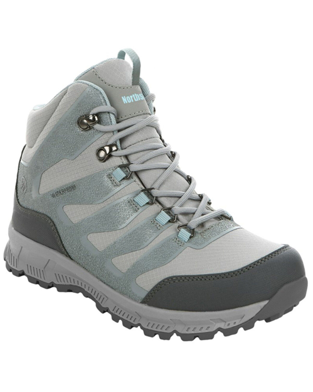 Image #1 - Northside Women's Mid Waterproof Lace-Up Hiking Work Boots, Blue, hi-res