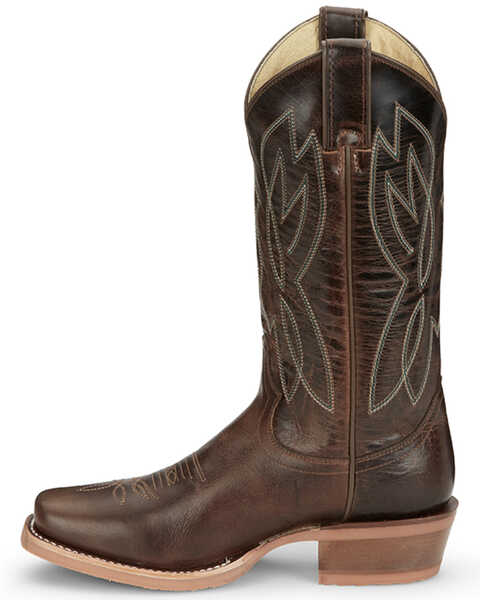 Image #3 - Justin Women's Mayberry Umber Western Boots - Square Toe , Dark Brown, hi-res