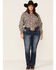 Panhandle Women's Striped Shirt, Rust Copper, hi-res