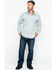 Hawx Men's Gray Twill Snap Western Work Shirt - Big , Light Grey, hi-res