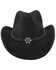 Shyanne Girls' Wool Cowgirl Hat, Black, hi-res