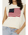 Image #3 - Sadie & Sage Women's Flag Sweater Tank , White, hi-res