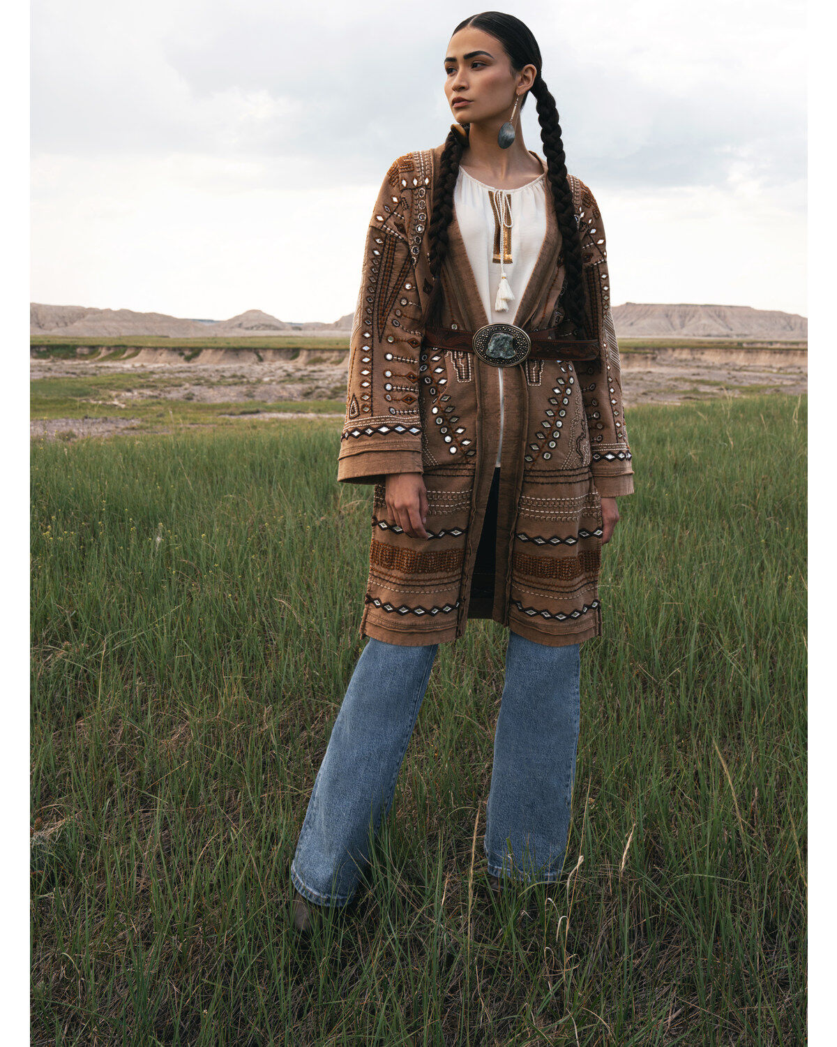 Image #1 - Shyanne Women's Embellished French Terry Cardigan, , hi-res