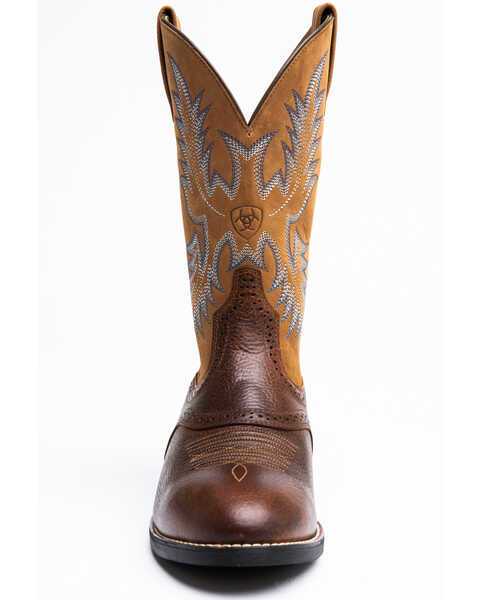 Image #5 - Ariat Men's Barrel Stockman Western Performance Boots - Round Toe, , hi-res