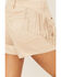 Image #4 - Shyanne Women's Faux Suede Fringe Shorts, Taupe, hi-res