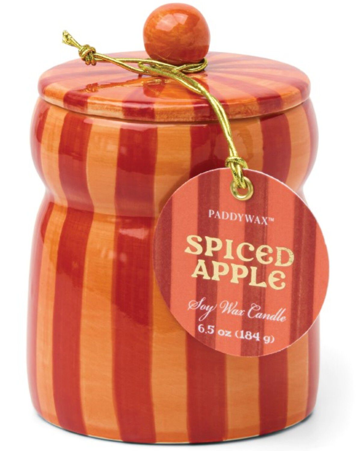 Image #1 - Paddywax Cabana 6.5oz Spiced Apple Candle, Red, hi-res