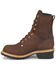 Image #3 - Carolina Men's Logger 8" Steel Toe Work Boots, Brown, hi-res