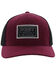 HOOey Men's Purple & Black Doc Logo Patch Mesh-Back Flex-Fit Ball Cap , Purple, hi-res