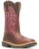 Image #1 - Wolverine Men's Rancher Durashocks® CarbonMAX® Wellington Work Boots - Composite Toe, Red, hi-res