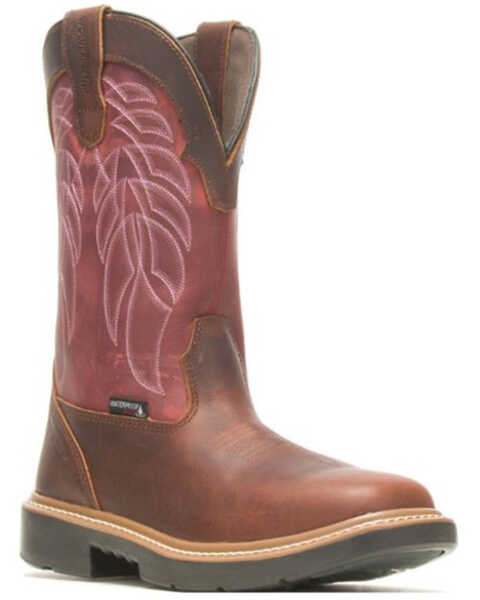 Image #1 - Wolverine Men's Rancher Durashocks® CarbonMAX® Wellington Work Boots - Composite Toe, Red, hi-res