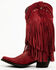 Liberty Black Women's Vegas Fringe Western Boots - Snip Toe, Red, hi-res