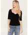 Image #1 - Idyllwind Women's Carson Twist Front Top, Black, hi-res