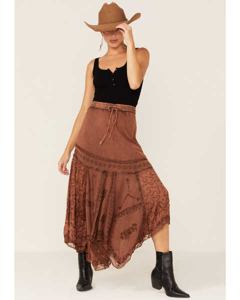 Scully Women's Country Maxi Skirt, Rust Copper, hi-res