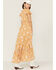Beyond The Radar Women's Floral Gingham Picnic Dress, Gold, hi-res