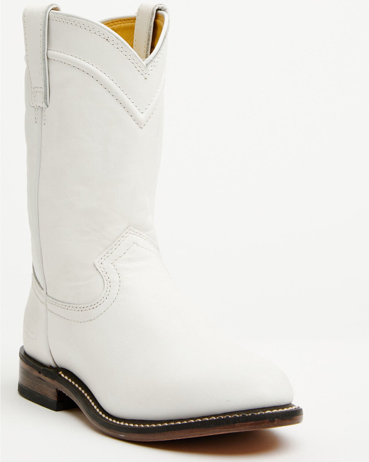 Justin Women's Holland Western Boots - Round Toe, White, hi-res