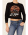Shyanne Women's Take A Hike Graphic Thermal Long Sleeve Shirt, Black, hi-res