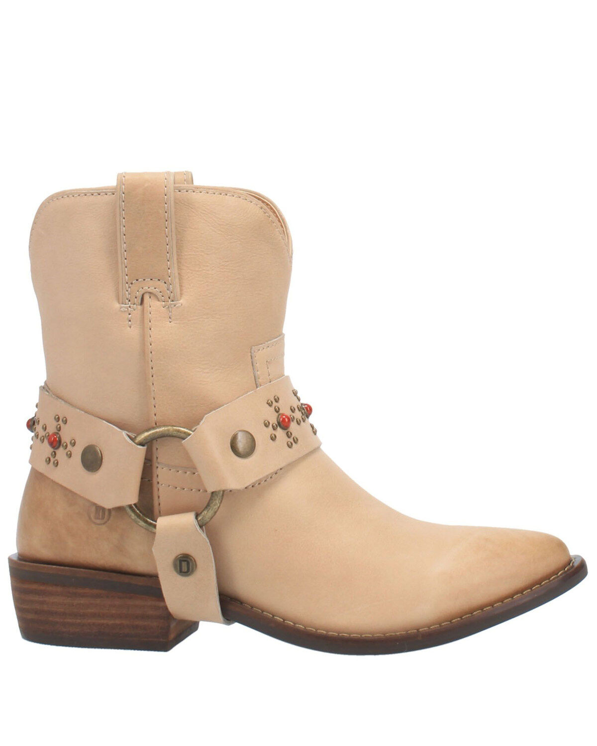 Image #2 - Dingo Women's Silverada Western Booties - Round Toe, Sand, hi-res