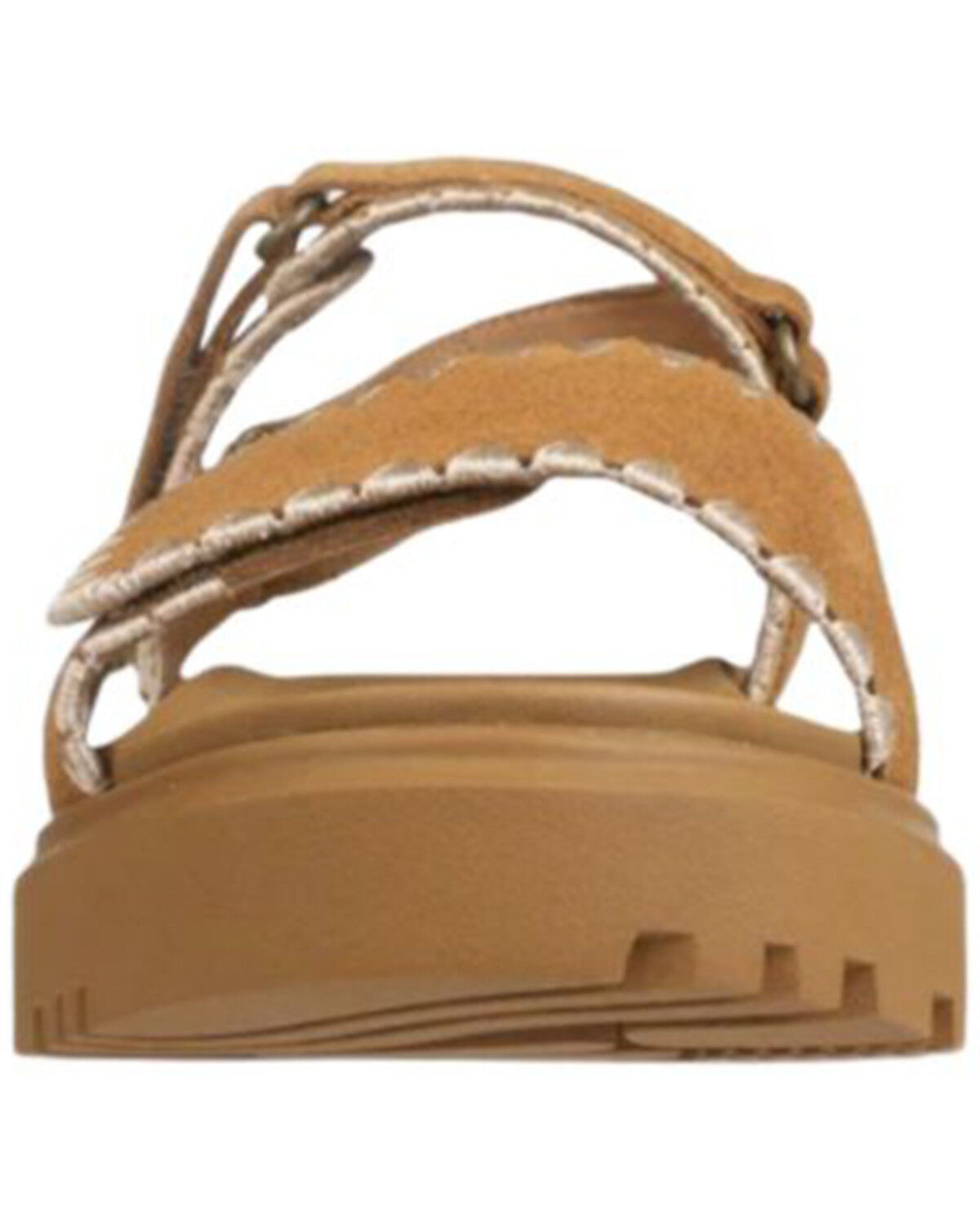 Image #4 - Mykos Women's Ciara Hook & Loop Sandals, Chestnut, hi-res