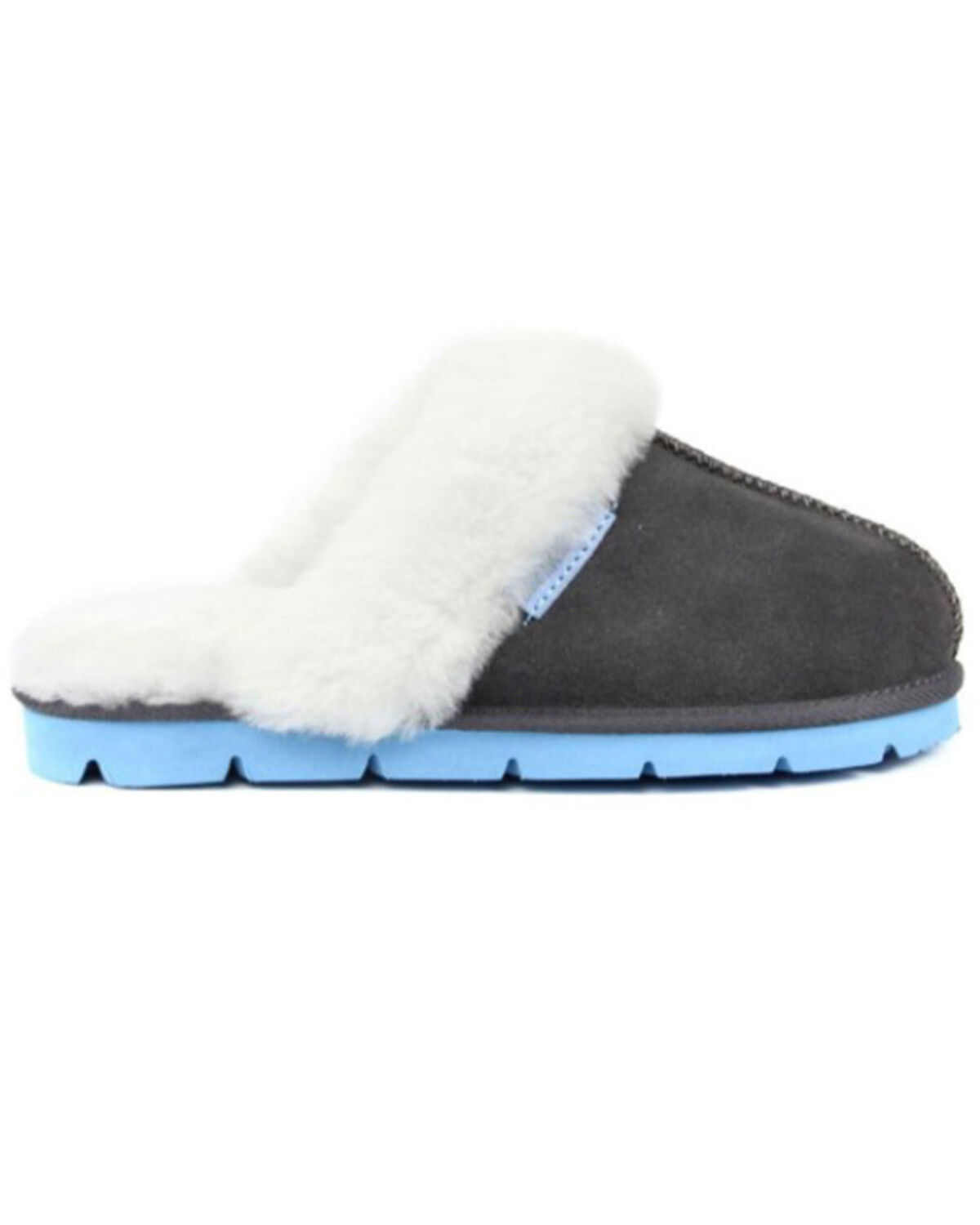 Image #2 - Superlamb Women's Onager Charcoal Suede Leather Casual Slip-On Mule, , hi-res