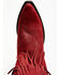 Liberty Black Women's Vegas Fringe Western Boots - Snip Toe, Red, hi-res