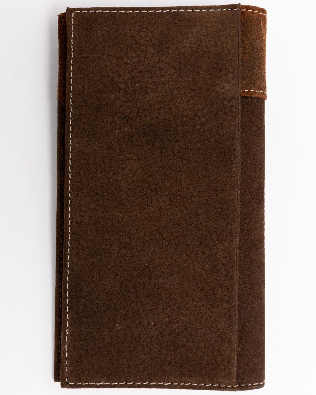 Image #2 - Cody James Men's Boot Stitch Long Horn Leather Checkbook Wallet, Tan, hi-res