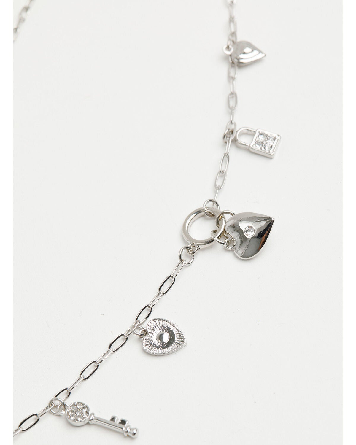 Image #2 - Shyanne Women's Heart And Pearl Charm Layered Necklace, Silver, hi-res