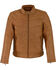 Image #1 - Milwaukee Leather Men's Stand Up Collar Leather Jacket, Tan, hi-res